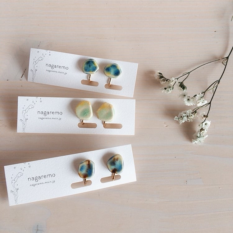 nagaremo pottery イヤリング