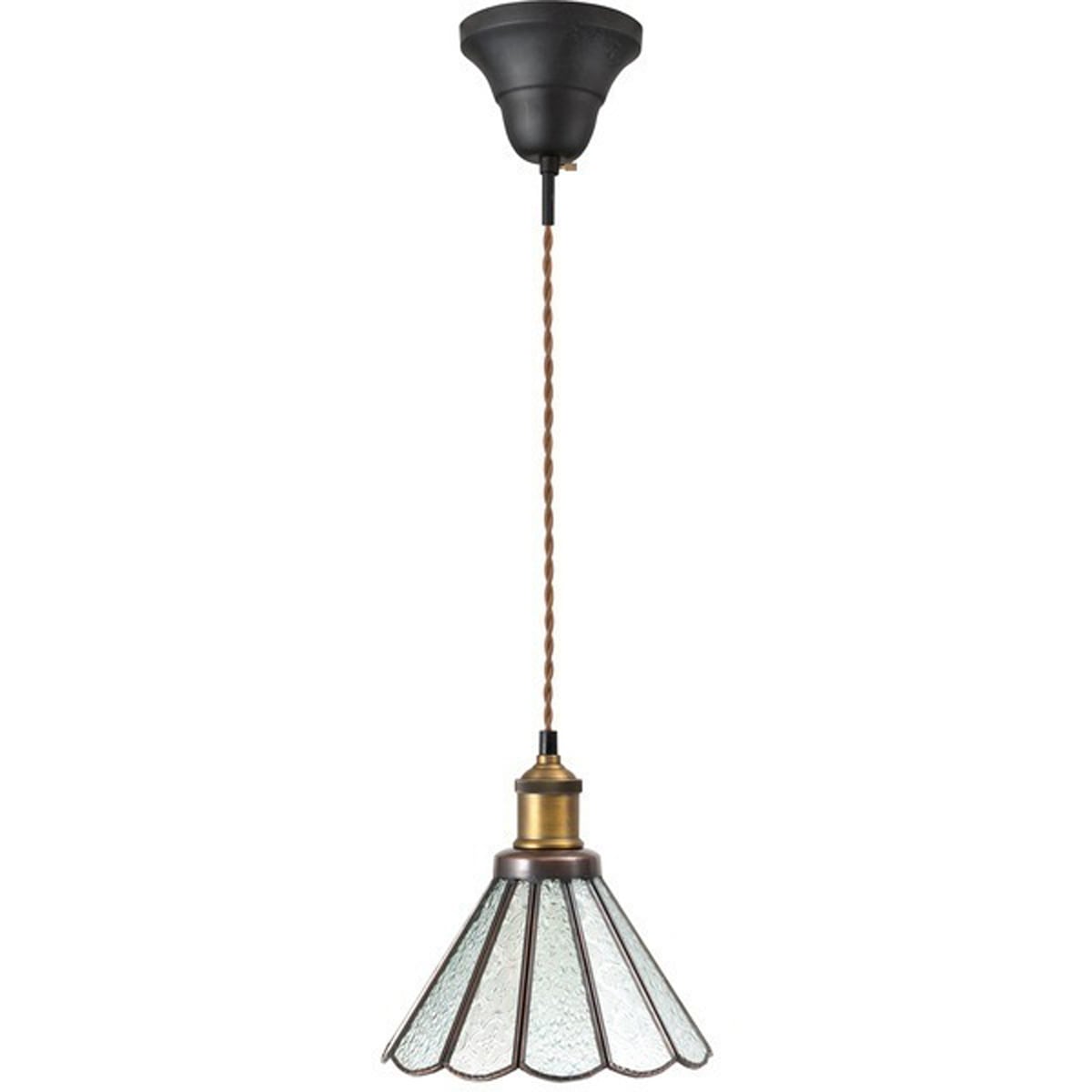 ステンドグラスライト LHT-310 LED電球対応 LED ステンドグラス ライト 明かり 照明 きれい おしゃれ ガラス ガラス製 四角 立方体 すりガラス かわいい レトロ 高級感 長さ調節 北欧 リビング ダイニング 和室 洋室