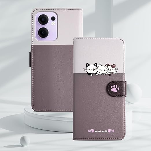 Reddylin 対応 OPPO Reno 13A ケース 手帳型 かわいい猫 オッポ リノ