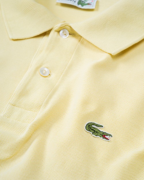 [70-80's] "CHEMESE LACOSTE" Moss stitch S/S Knit Polo (Made in France)