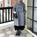 千鳥格子柄ダブルボタンコート ・79332