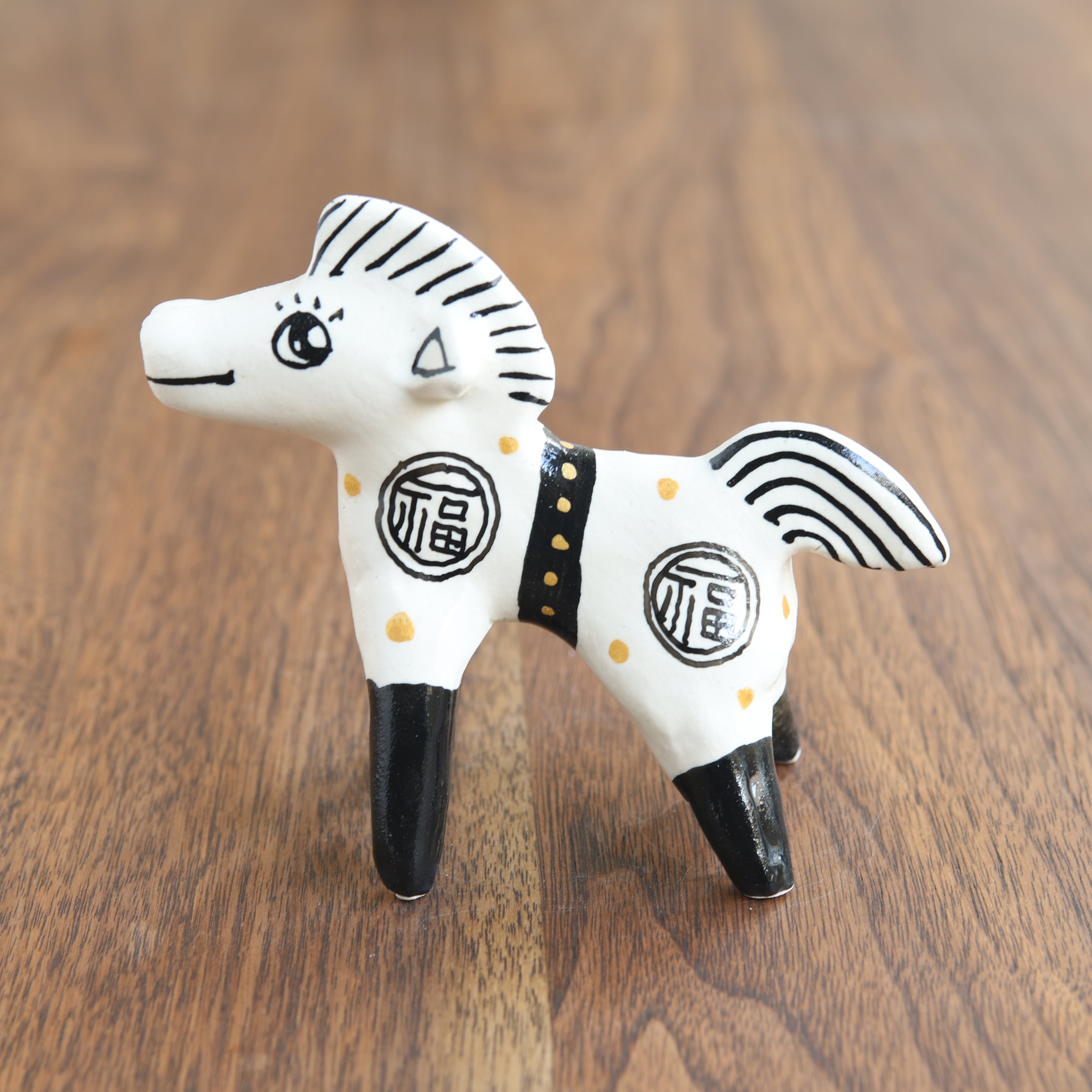 山口祥治 干支フィギュア 午(ウマ)「ウマジャロウ UJ-28」 工房:喜鶴製陶(有田焼)