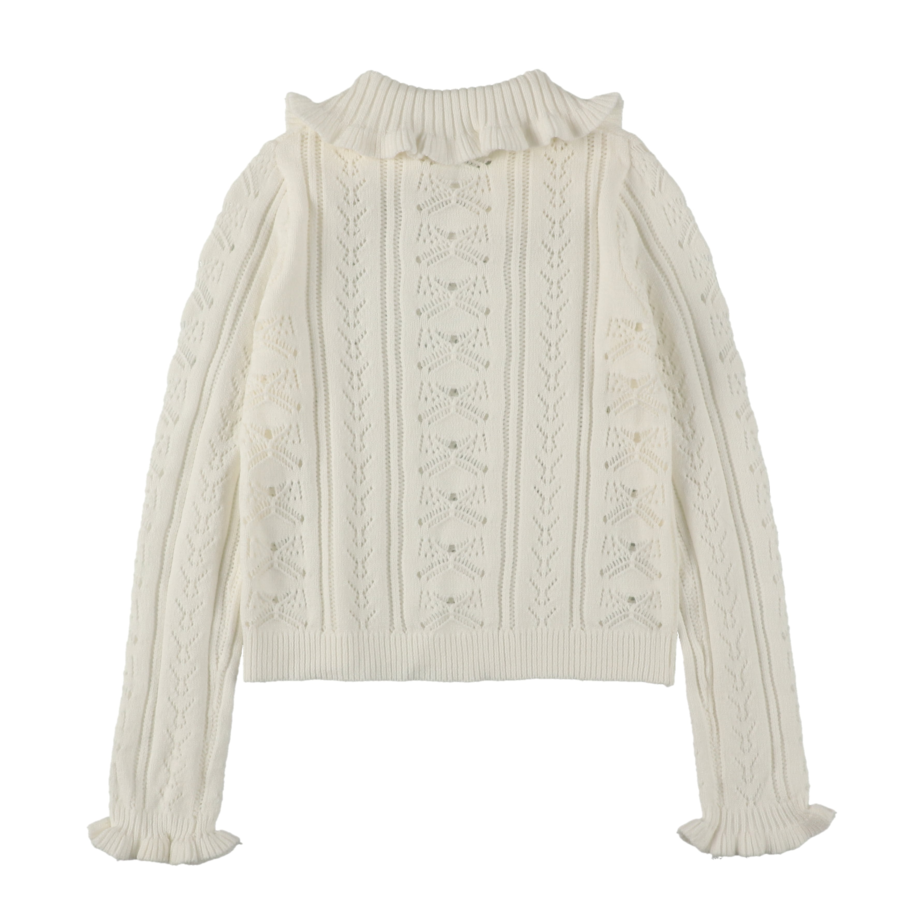 フリルニット WHITE