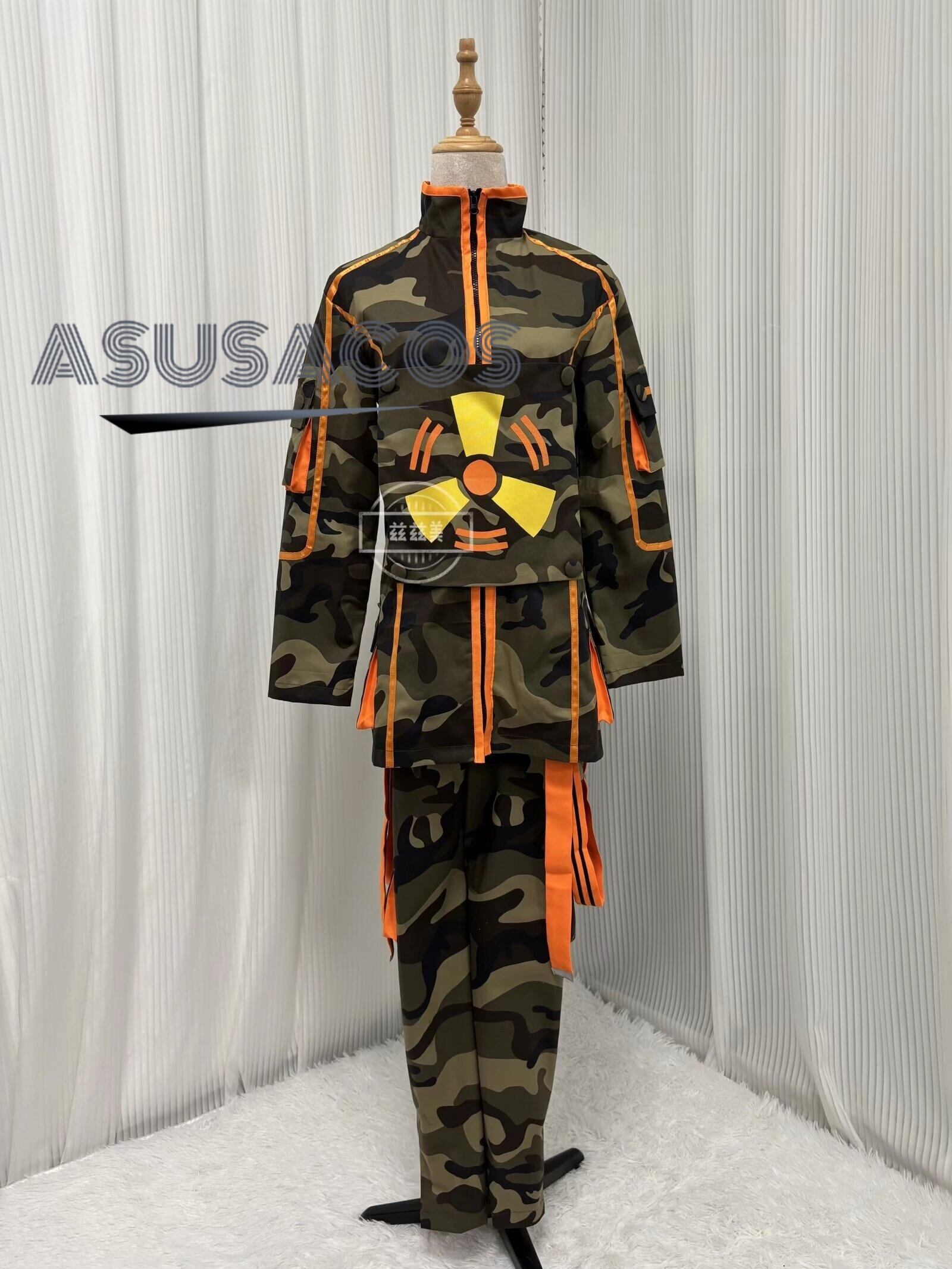 ASUSACOS 実物撮影！hide ラインパーカー+ズボン 迷彩柄 コスプレ衣装