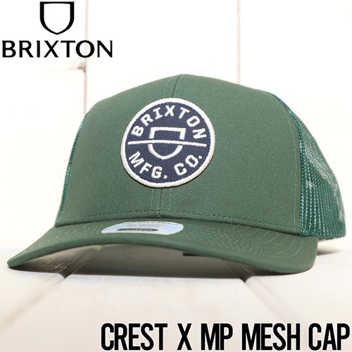 メッシュキャップ 帽子 BRIXTON ブリクストン CREST X MP MESH CAP 10921 TKGTG 日本代理店正規品