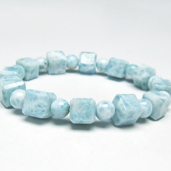 ラリマー ブレスレット 7mm 一点物 111-34410