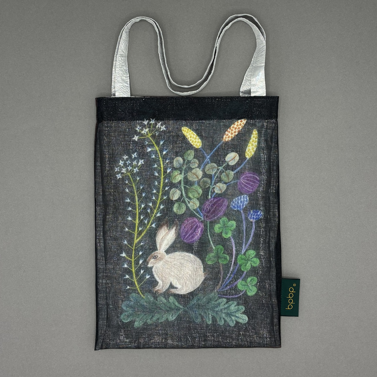【松尾ミユキ】BOIL LAYERED MINI TOTE BAG ボイル生地 レイヤード ミニトートバッグ -RABBIT-