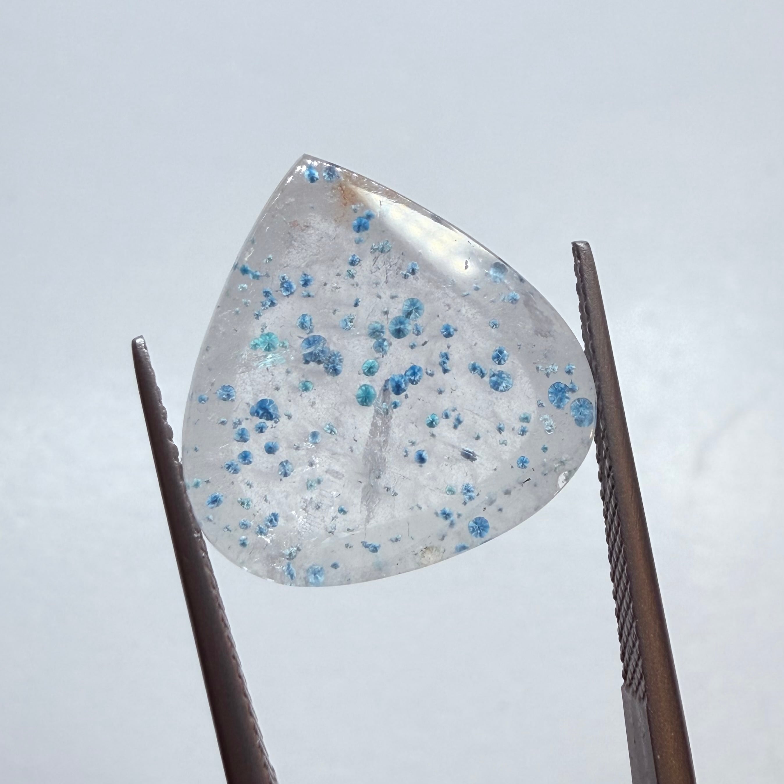 結局がびっしり入ったギラライトインクオーツ