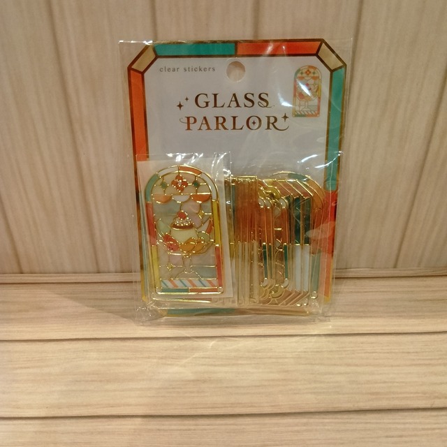 【クーリア】グラスパーラーステッカー　プリンアラモードパフェ
