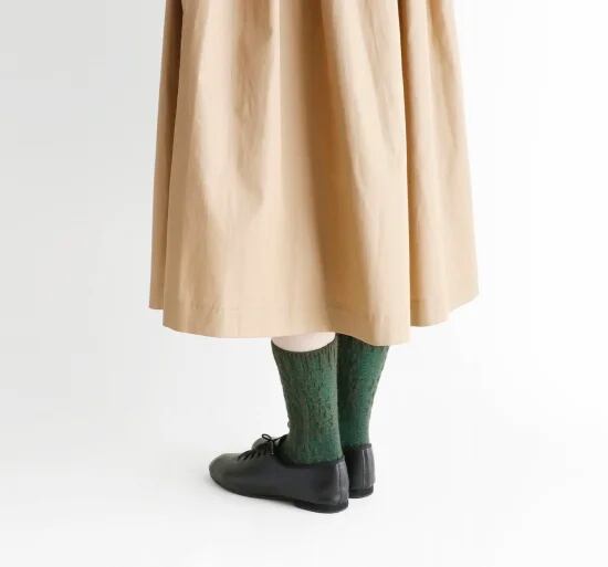 FrenchBull フレンチブル アップルツリーソックス アンゴラ混の凹凸感の有る柄が素敵です【送料一律150円~】