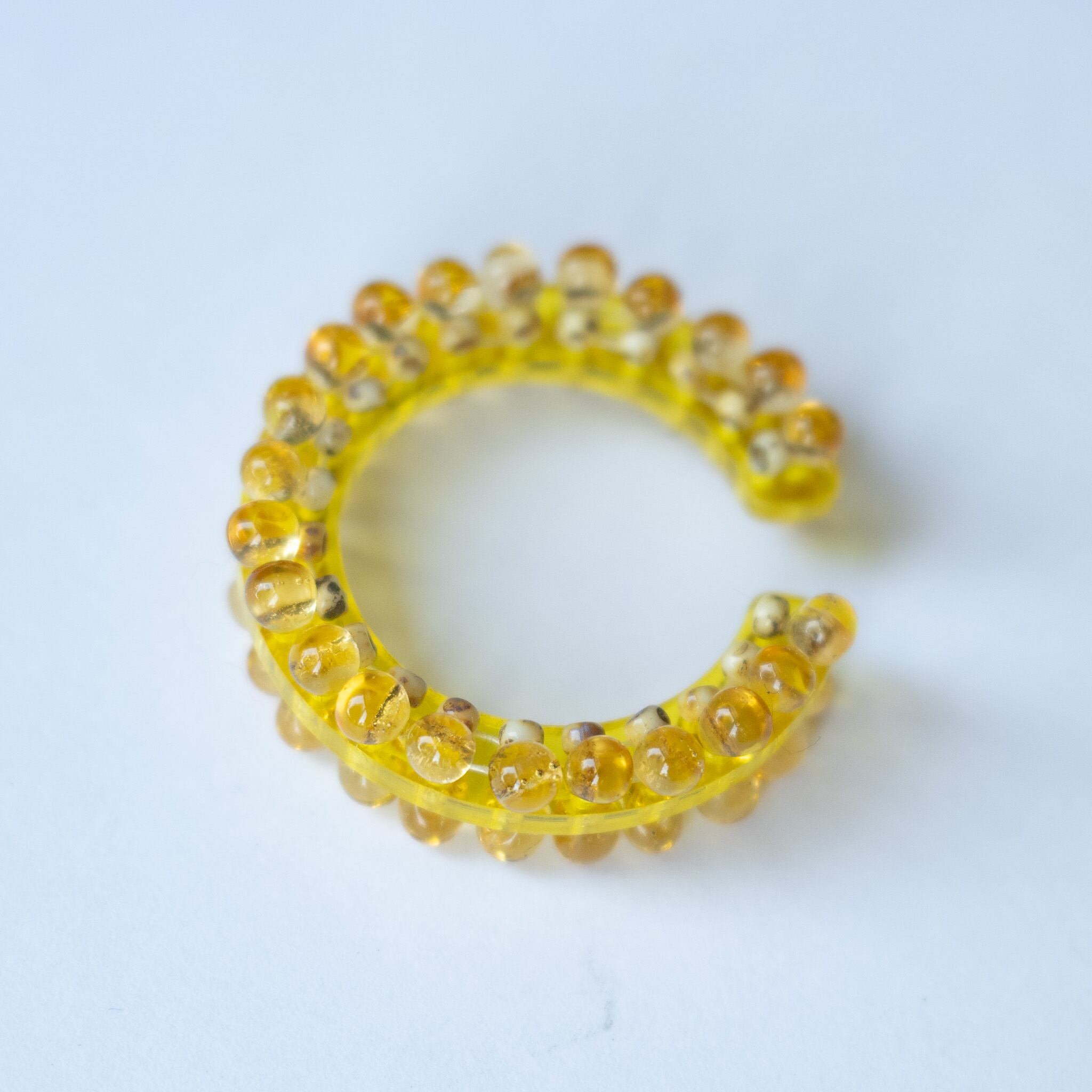 puzzle ring ear cuff L  [15]