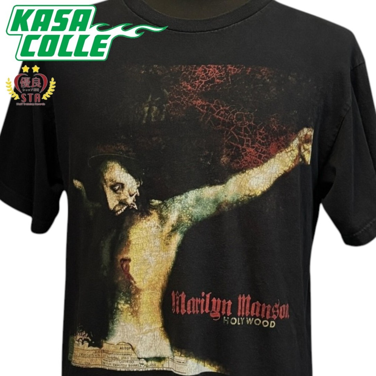 【Marilyn Manson】マリリンマンソン "HOLY WOOD Guns,God,And Government" 00's Vintage ツアーTシャツ L