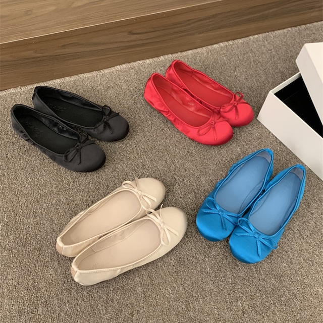 satin ribbon ballet shoes J00134