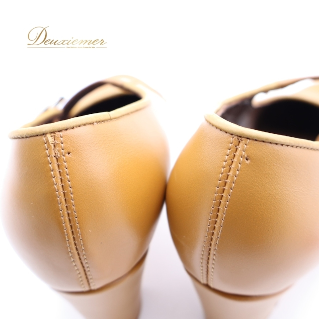 フラメンコ 衣装 シューズ 6サイズ ブラウン系 ガジャルド gallardo 靴 くつ ヒール 茶 明るい ストラップ 無地 シンプル 釘 釘有り ステージ イベント 練習 レッスン 上品