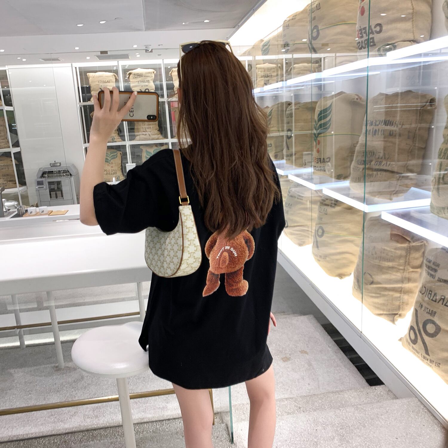 ルーズスタンダードプリント柄Tシャツ サマートップス レトロ 夏物 6Du_Shop_Women66963382207