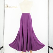 社交ダンス 衣装 スカート パープル系 チャコットロイヤルダンス Chacott ROYAL DANCE 紫 無地 レッスン 練習 シンプル 伸縮 ストレッチ 鮮やか 日本製 ダンス衣装 上品 かわいい 華やか