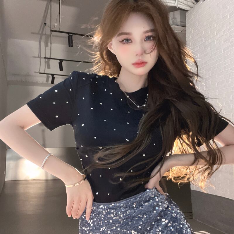 韓国 トップス 半袖 ワンピース ブラック オシャレ フィット 通販 韓国 トップス 半袖 ワンピース ブラック オシャレ フィット