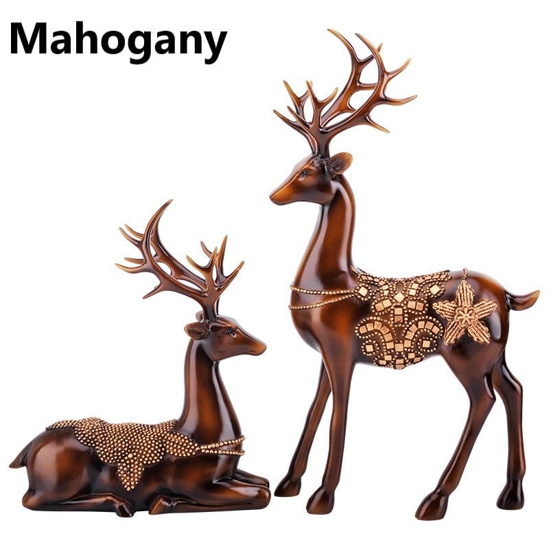 琉璃の鹿オブジェ（高級ペアセット）｜金色の角 × 青緑の宝石風装飾 000000001316_KCgz5j7.jpg