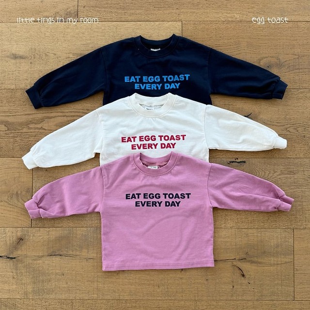 【取寄】egg toast｜every tee｜エブリT｜XXS-L(1-5号)｜toddler｜26 autumn