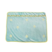 【近沢レース】巾着ポーチ付きブランケット　シトラス（ライトブルー）