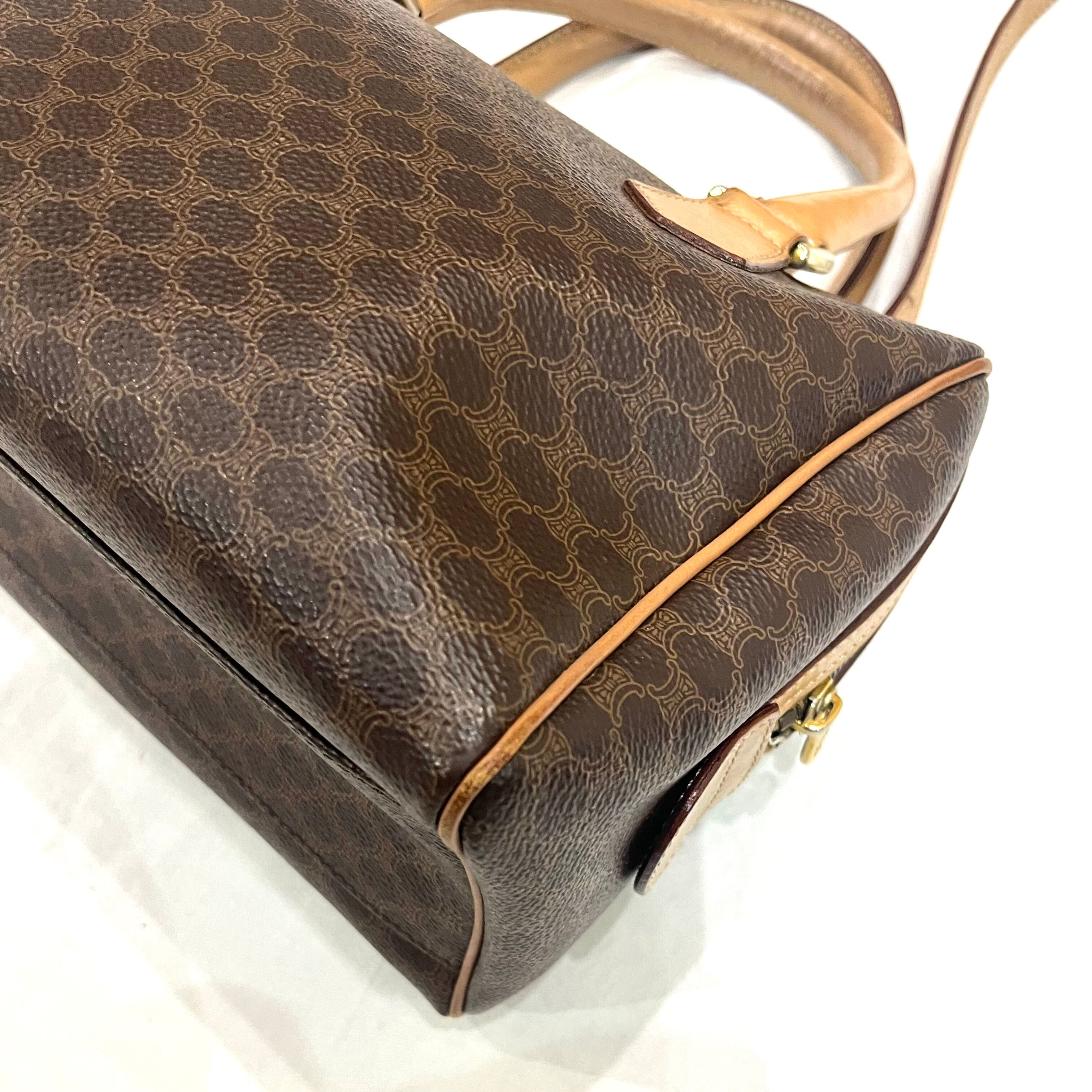 CELINE】 日常に。セリーヌマカダム 2wayボストンショルダーバッグ