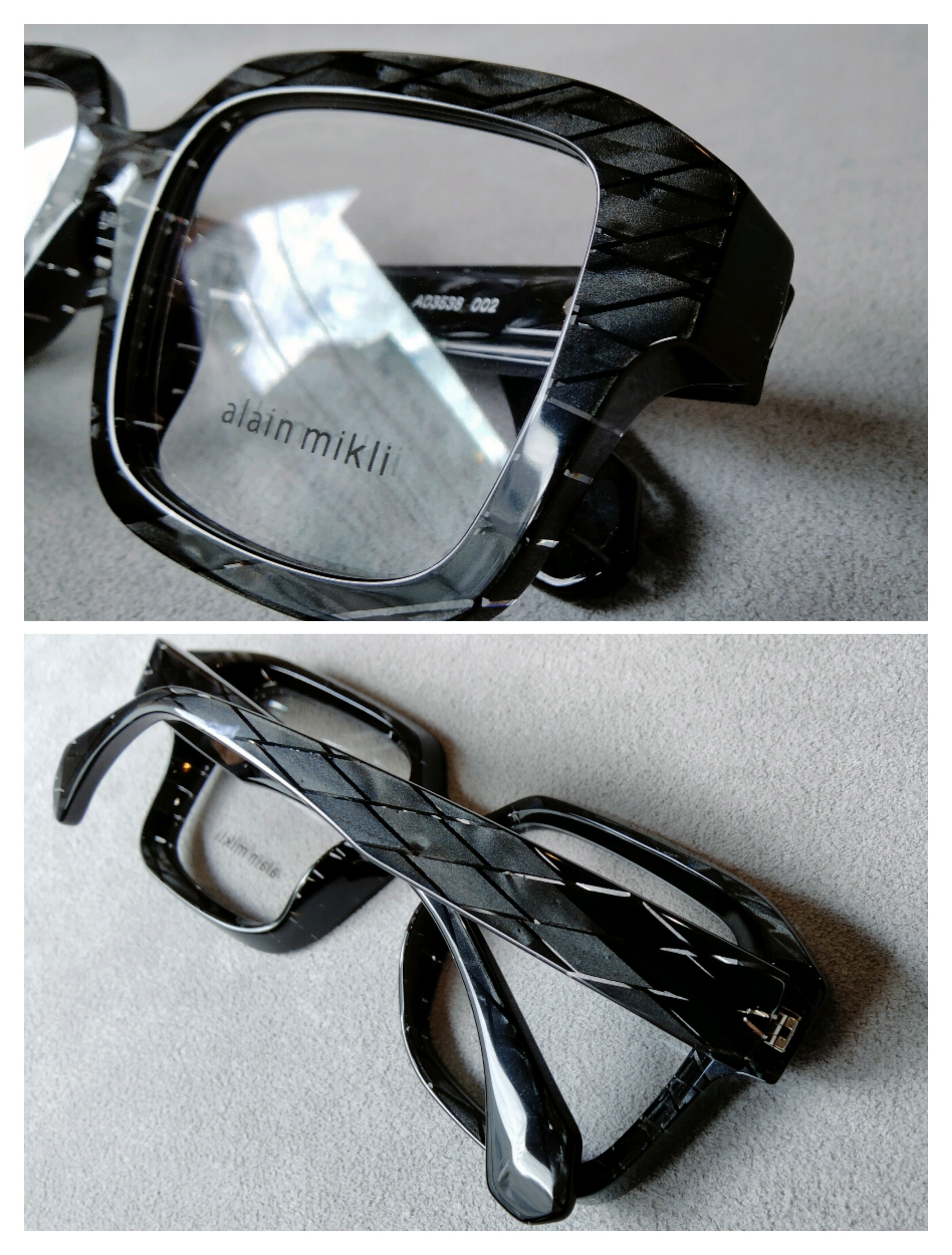 alain mikli paris（アランミクリ）『A03538』Col.002/BLACK RHOMBUS