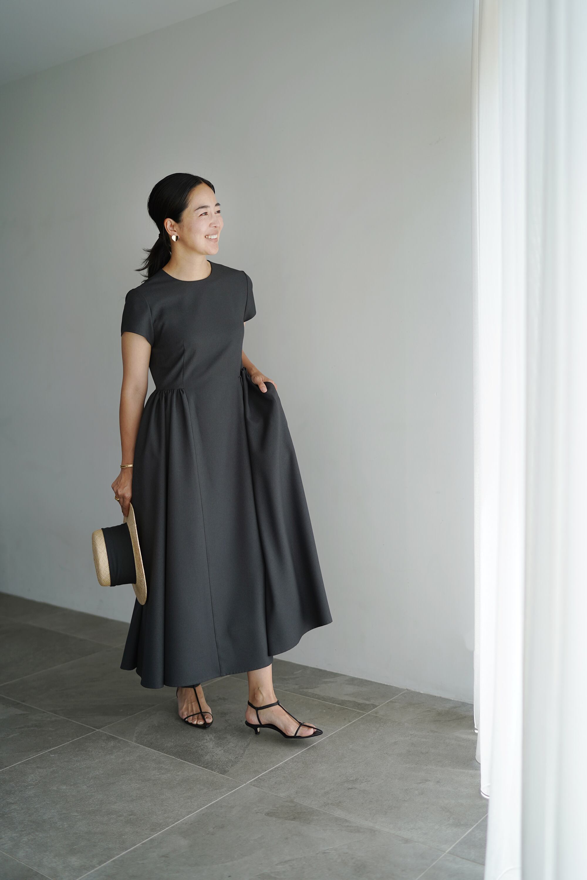 EVERYDAY DRESS mature s-sleeve グレーブラック 数量限定 | THE9SHOP 