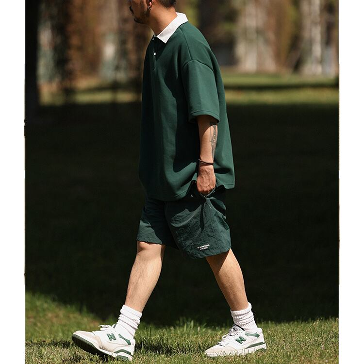 ★RETRO LAPEL CASUAL POLO SHIRT　　　A0628