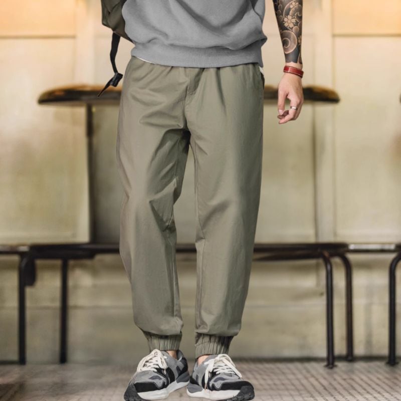 ウエストゴムドローコードクロップドパンツ A18597