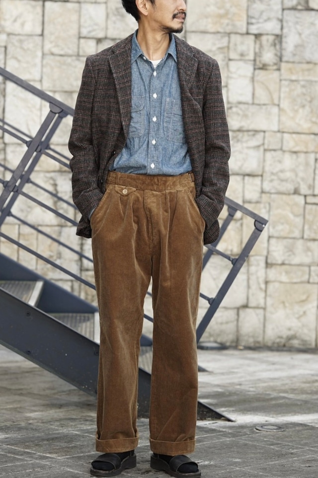 KENNETH FIELD(ケネスフィールド) / 50s UNCON Ⅱ TWEED -D.BROWN-(58)