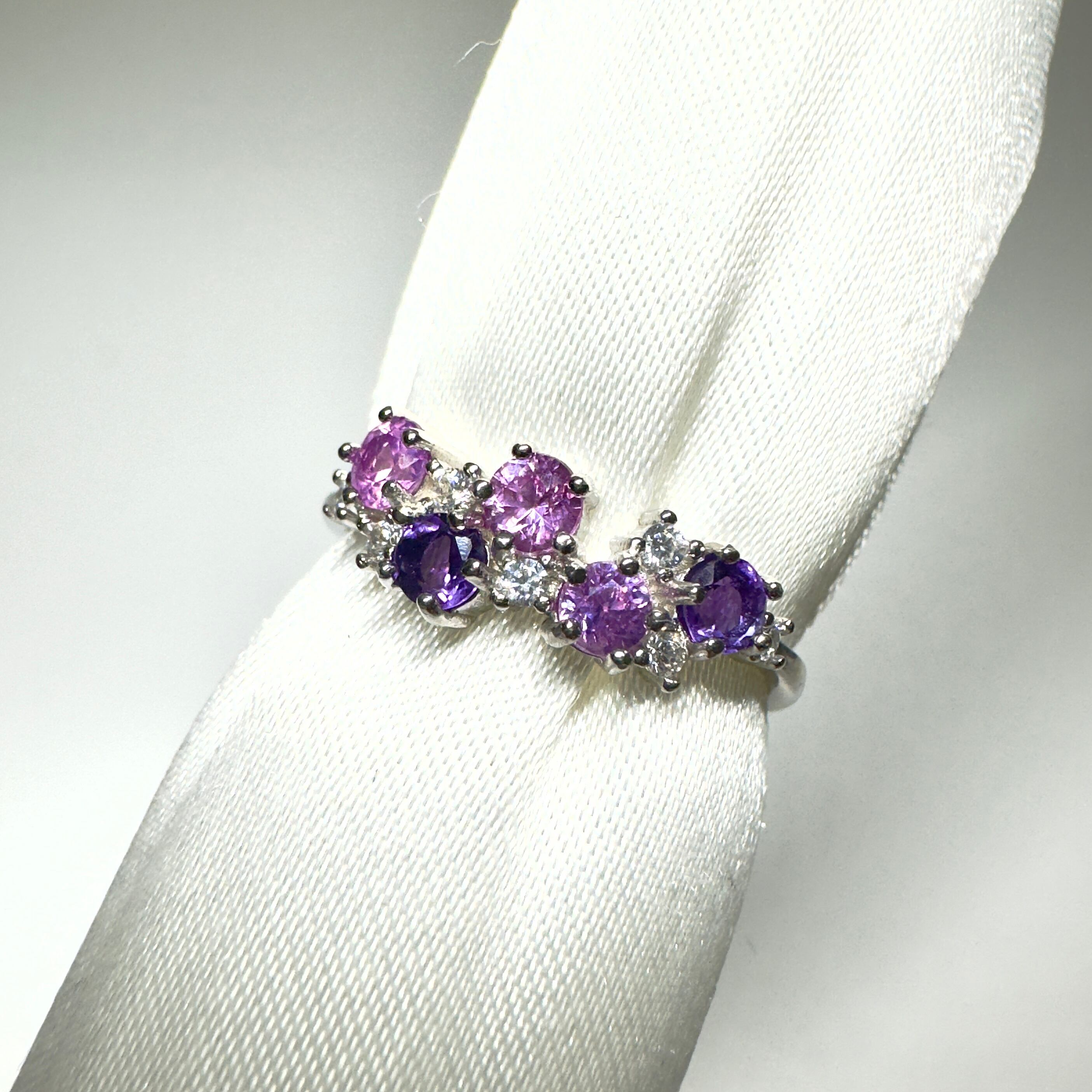 リースRing♦︎非加熱サファイア・アメシスト♦︎