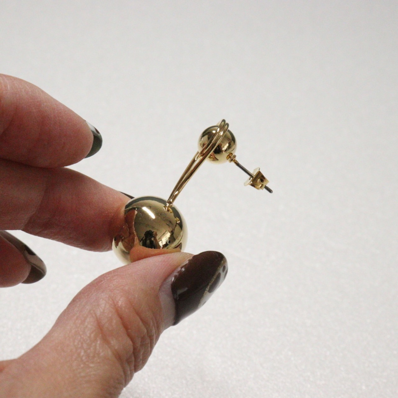 ダブルボールピアス ニッケルフリーポスト使用 低アレルギー bittersweet