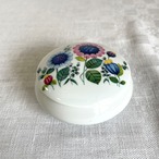 ボンボニエール　レトロなお花柄　青い花　リモージュ　Limoges 12OTdi4