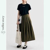 【2color】エフォートレスボリュームプリーツスカート P0032