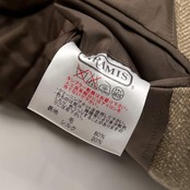 シルク混 ARAMIS アラミス ヘリンボーン 中綿 ジップ ボタン ジャケット M/ベージュ系 メンズ
