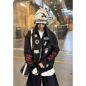 ストリート スエード刺繍 ジャケット T1862