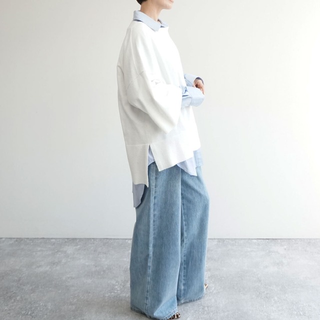 ワイドスリーブニット