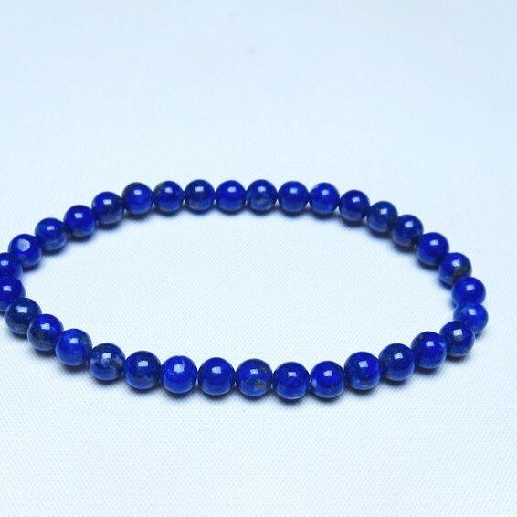 ラピスラズリ ブレスレット 5mm 一点物 メール便可 [M便 1/10] 111-48425