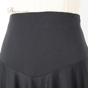 フラメンコ 衣装 ファルダ スカート ブラック系 無地 シンプル 黒 練習 レッスン 伸縮 ストレッチ ペチコート フリル ボランテ インナー オールブラック ダンス衣装 上品 イベント ステージ