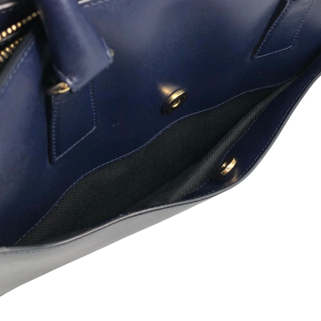 Salvatore Ferragamo サルヴァトーレ フェラガモ ハンドバッグ ネイビー ガンチーニ レザー トートバッグ vintage ヴィンテージ オールド 6faja2
