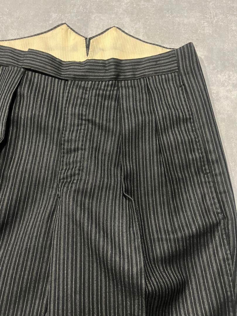 40s vintage slacks ストライプ サスペンダーボタン | CHASE