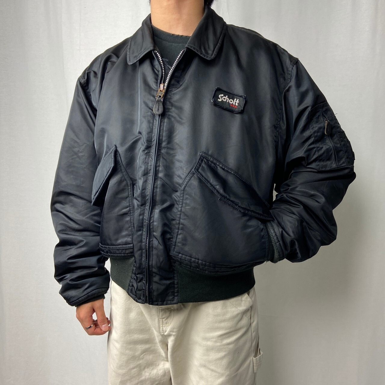 Schott ショット CWU-R ミリタリー フライトジャケット メンズXL 