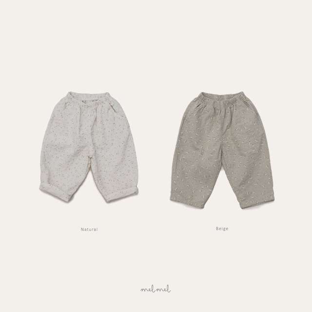 【取寄】melmel|print pants|プリントパンツ|XXS-XL|kids|26 spring