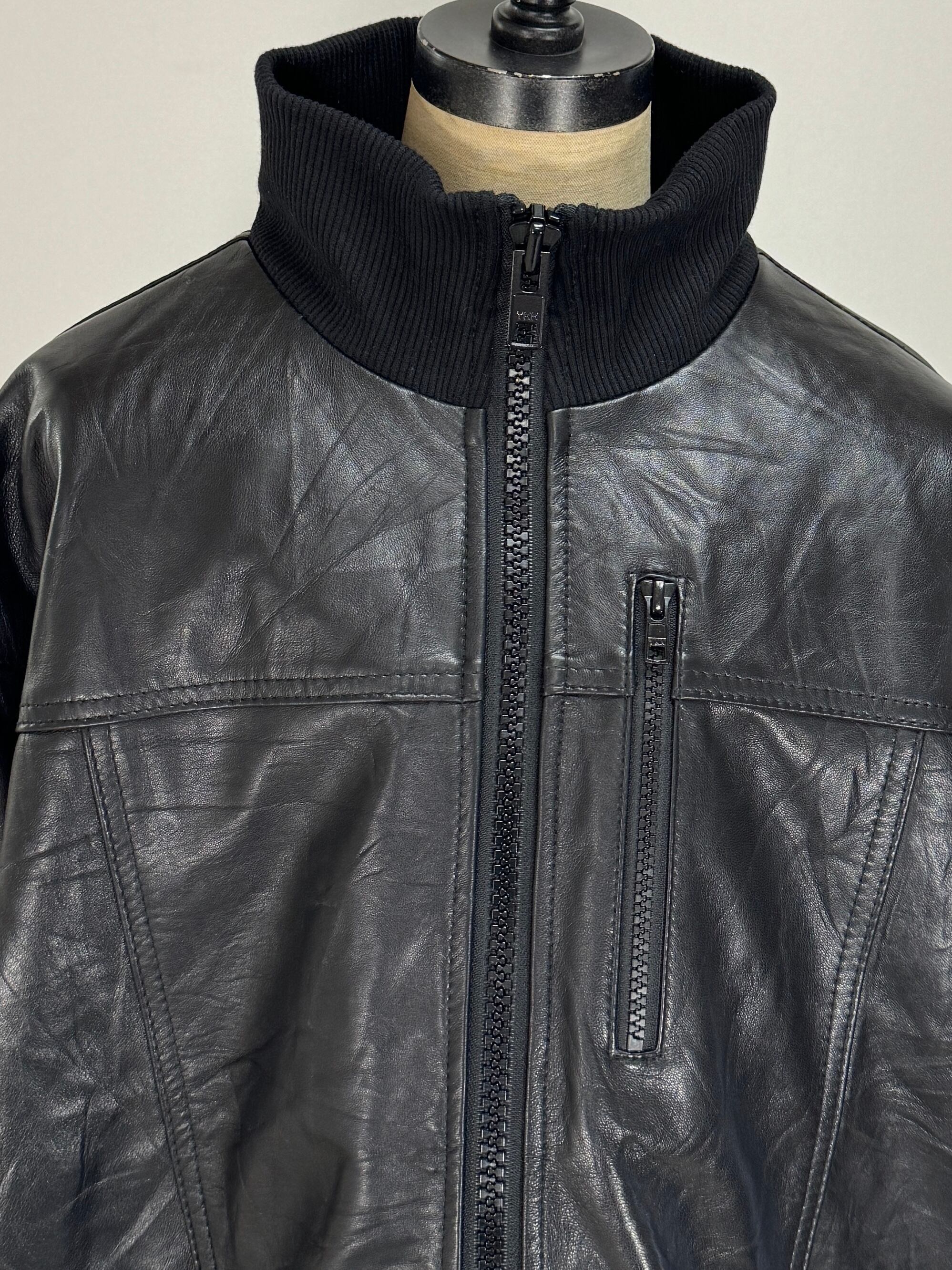 G.F.Military Leather JKT | yoused