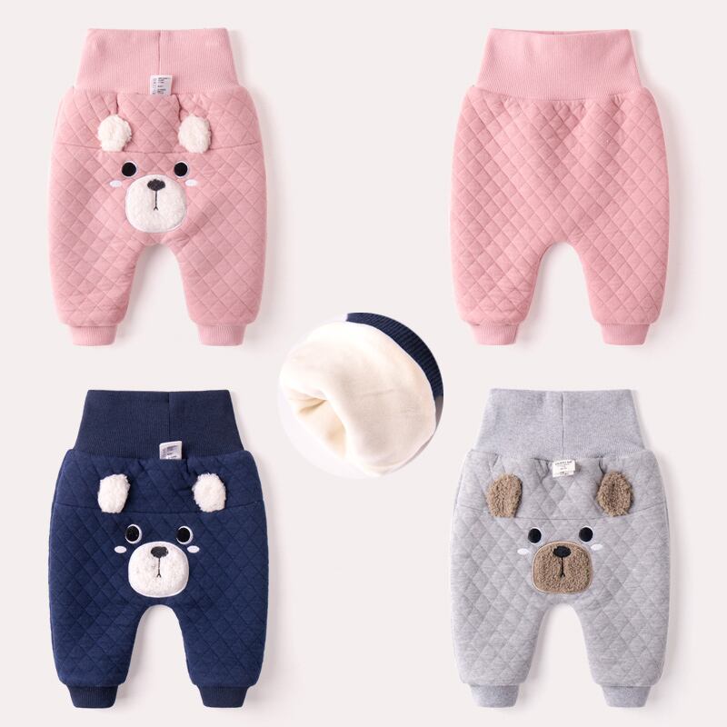 赤ちゃんプラスベルベットパンツ冬肥厚大きなPPパンツ赤ちゃん暖かいズボン男の子西洋カジュアルパンツ冬の服 Duduベイビー0934320