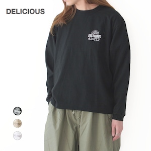 【SALE 40%OFF】DELICIOUS [デリシャス] Delicious Hawaii Longsleeve [HMLO007] デリシャスハワイロングスリーブ・コットン・長袖Tシャツ・ロンティー・ロンT・キャンプ・アウトドア・MEN'S[2021AW]