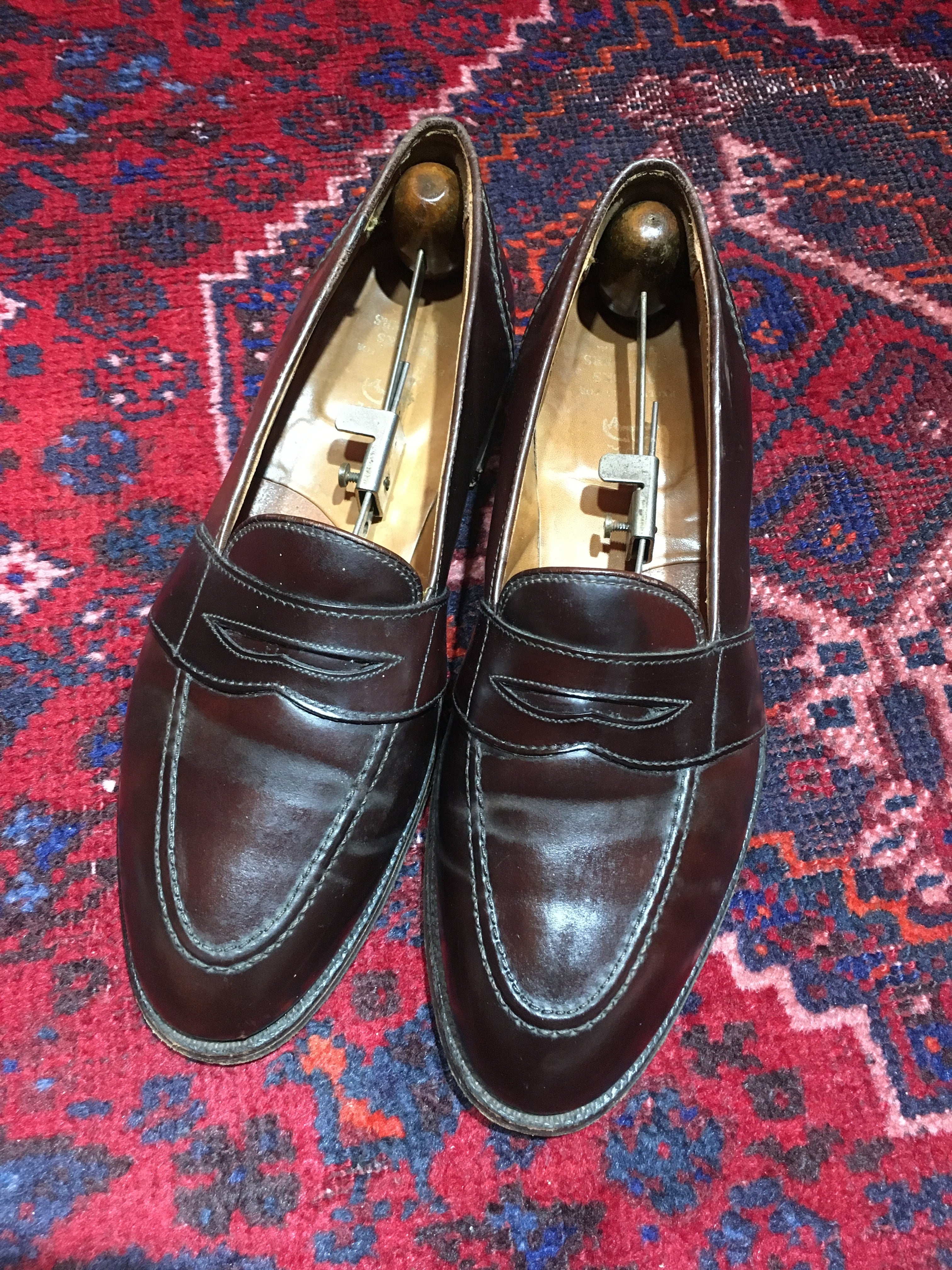 ◎.ALDEN×BROOKS BROTHERS CORDOVAN LEATHER COIN LOAFER MADE IN USA