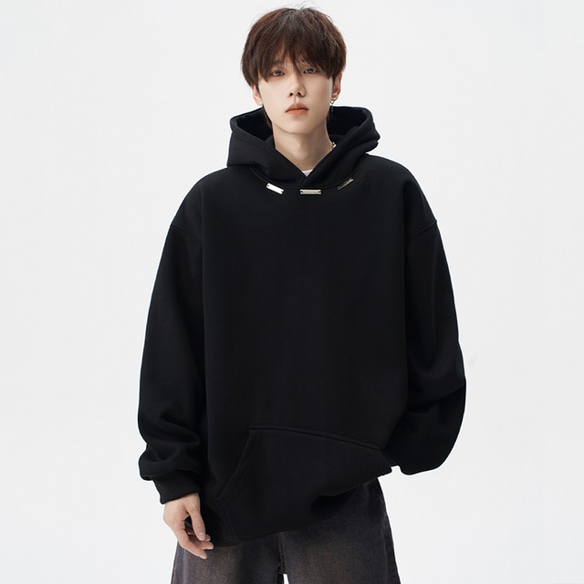 【kochseaシリーズ】★パーカー★ 5color トップス 男女兼用 メンズ シンプル カジュアル 黒 青 赤 灰