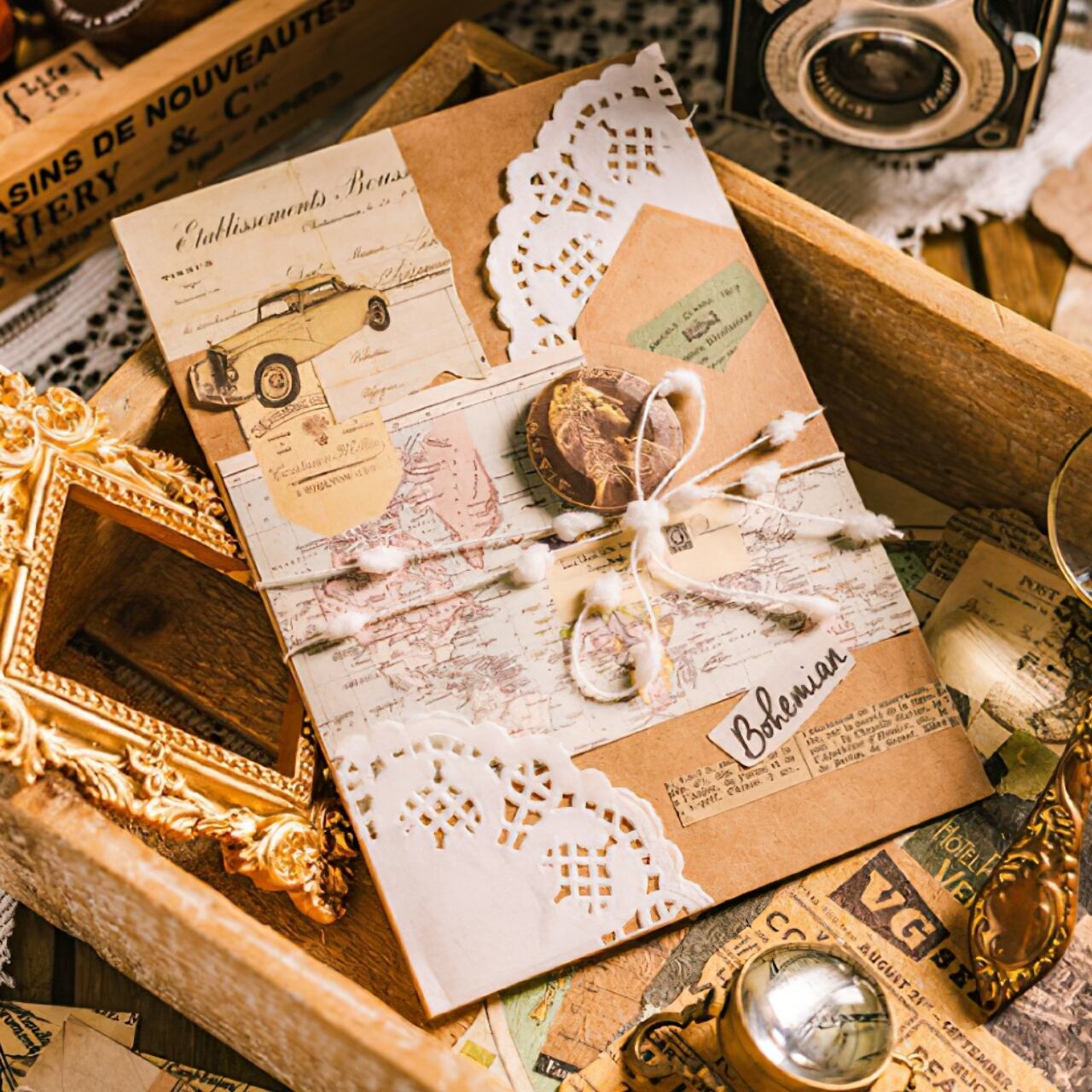 sold ぼろぼろな紙束のジャンクジャーナル　雑記帳　ビンテージ　海外紙モノ sold ぼろぼろな紙束のジャンクジャーナル 雑記帳 ビンテージ 海外紙