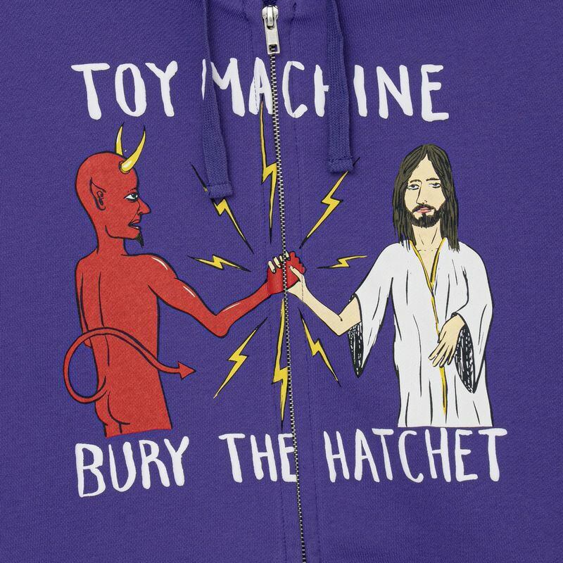 TOYMACHINE 】BURY THE HATCHET SWEAT ZIP PARKA トイマシーン ジップ